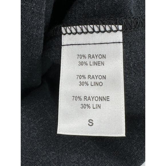 Rachel Pally Linen Button Front Sleeveless Jumpsuit‎ Black Small New - Picture 8 of 9